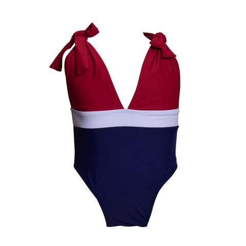 Image of Bowknot One-Piece Swimsuit - Itopfox