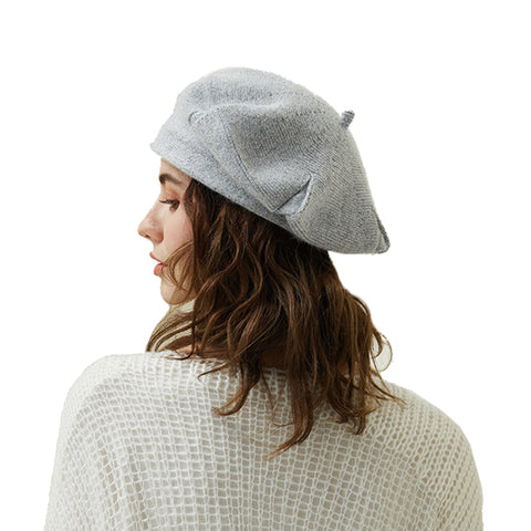 Image of Wool Beret With Vintage Style - Itopfox