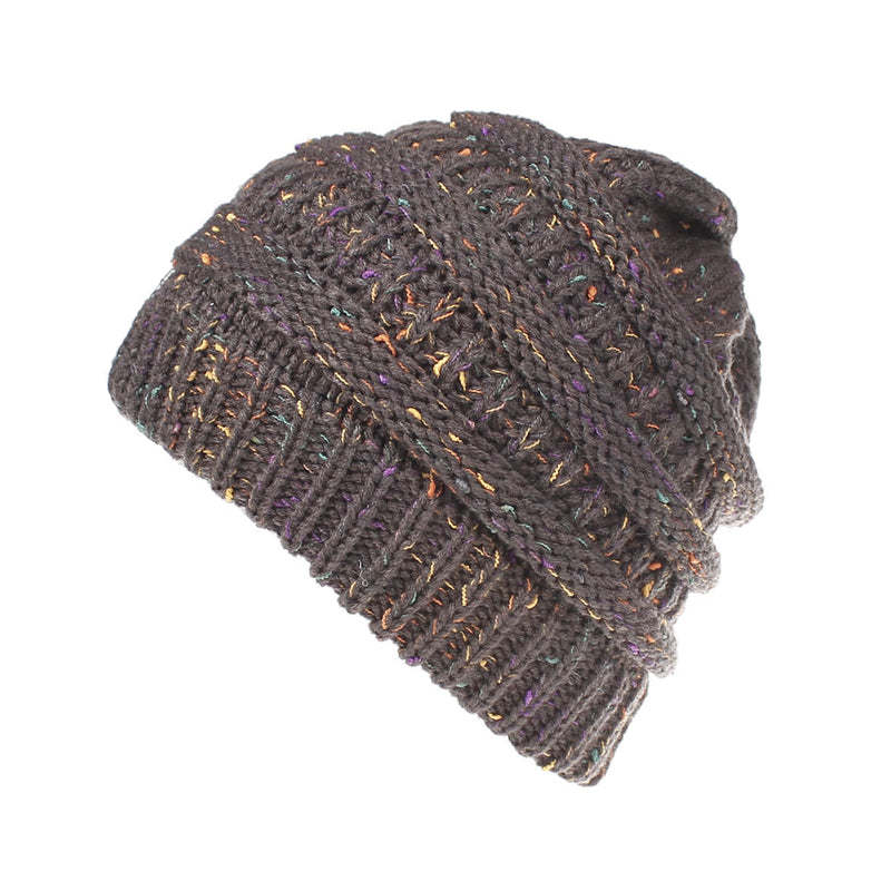 Confetti Chunky Knit Beanie Hat - Itopfox