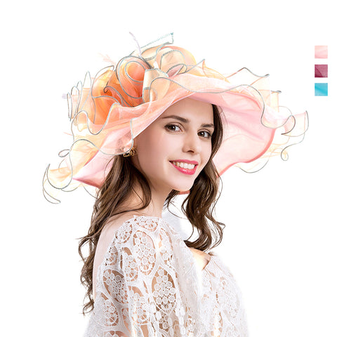 Image of Organza Tea Party Kentucky Derby Hat - Itopfox