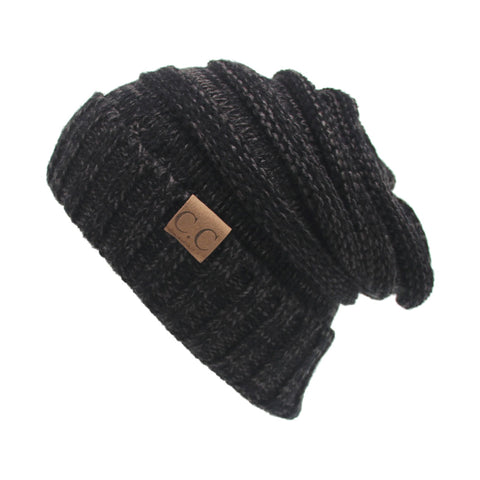 Image of Chunky Knit Beanie Hat (With CC Label) - Itopfox