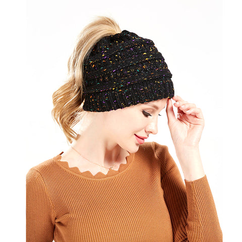 Image of Confetti Chunky Knit Beanie Hat - Itopfox