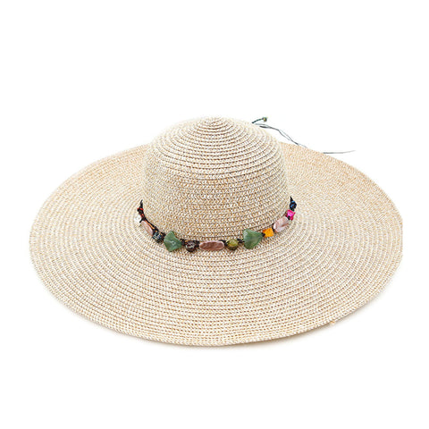 Image of Pearl Wide Brim Floppy Beach Sunhat - Itopfox