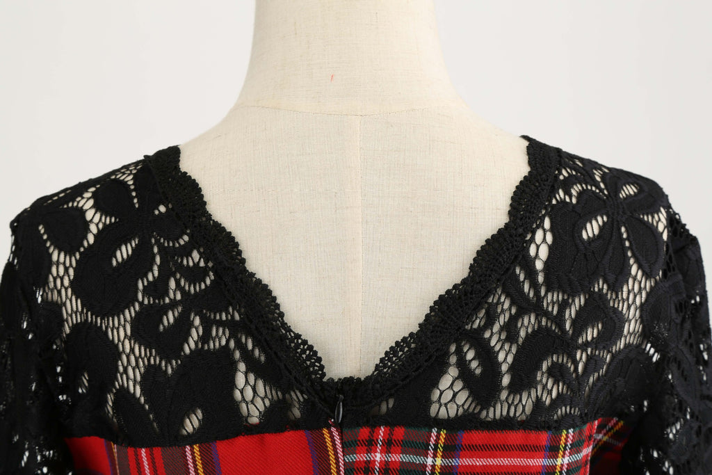 Vintage Patchwork  Hepburn Dress - Itopfox