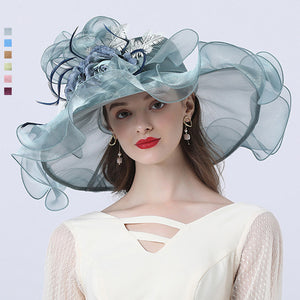Floral Organza Kentucky Derby Hat