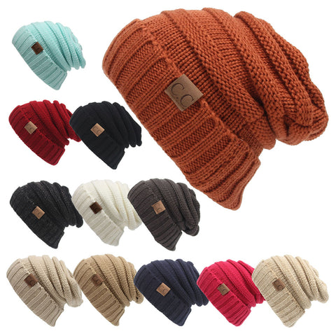 Image of Chunky Knit Beanie Hat (With CC Label) - Itopfox