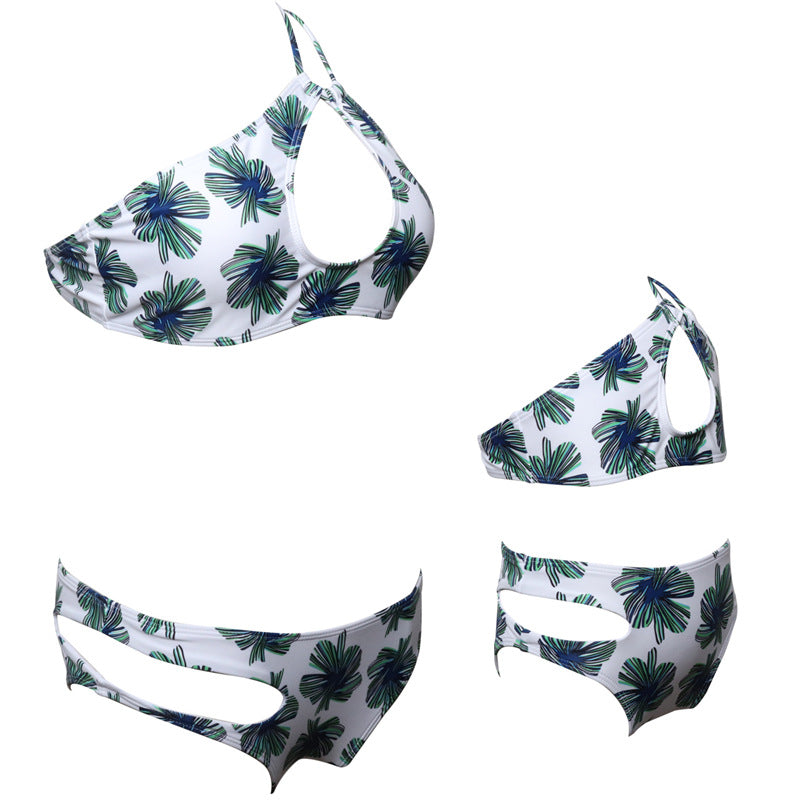 Halter Two Piece Swimwear - Itopfox