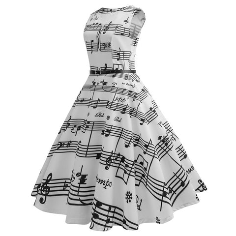 Image of Hepburn Vintage Dress With Belt - Itopfox