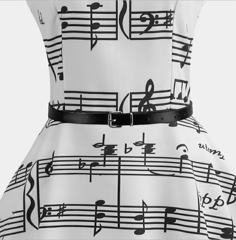 Image of Hepburn Vintage Dress With Belt - Itopfox