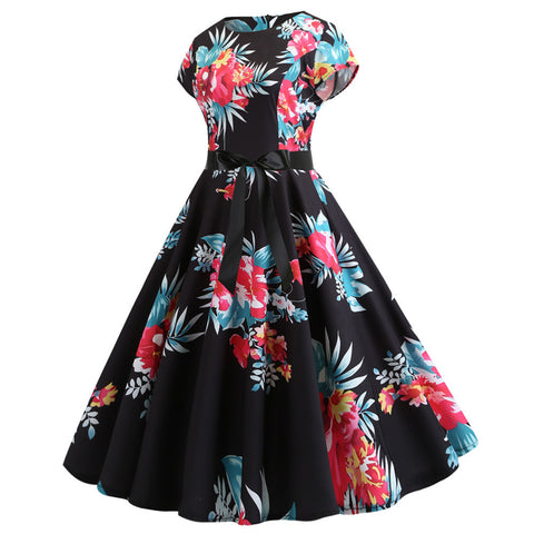 Image of 1950's Bowknot Vintage Cocktail Party Dress - Itopfox