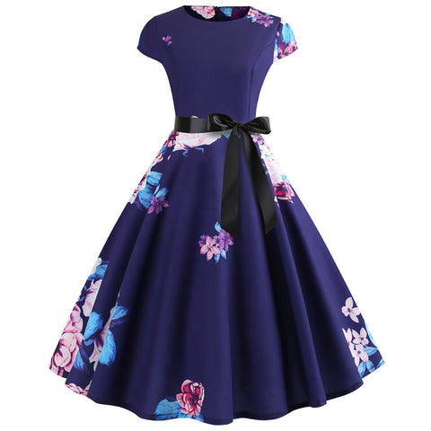 Image of Audrey Hepburn Style Retro Dress - Itopfox