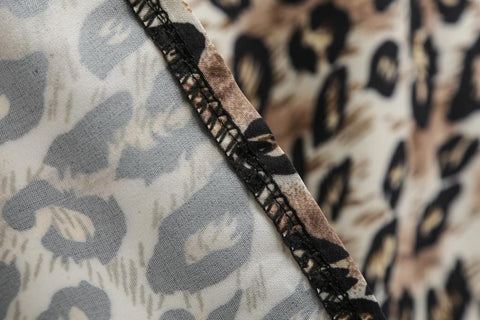 Image of Halter Leopard 50s Retro Dress - Itopfox