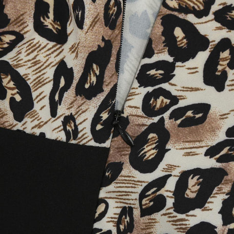 Image of Halter Leopard 50s Retro Dress - Itopfox