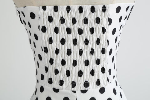 Image of Retro Polka Dots Halter Dress - Itopfox