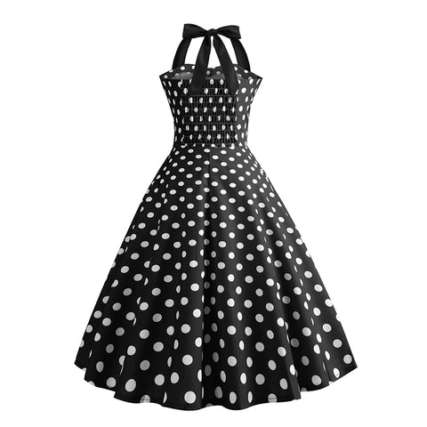 Image of Halter 50s Retro Tea Party Dress - Itopfox