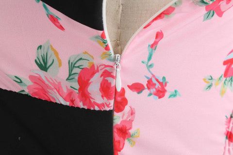 Image of Halter Retro 50s Hepburn Dress - Itopfox