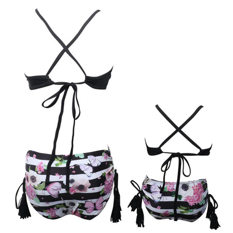 Image of Cross Back Two Piece Bikini Set - Itopfox