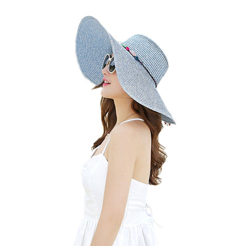 Image of Pearl Wide Brim Floppy Beach Sunhat - Itopfox