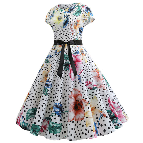 Image of 1950's Bowknot Vintage Cocktail Party Dress - Itopfox