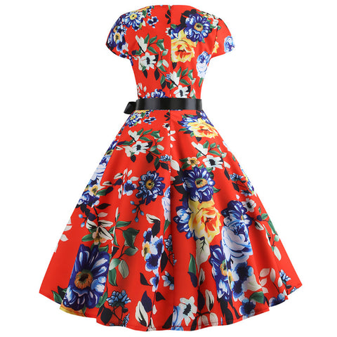 Image of 1950's Bowknot Vintage Cocktail Party Dress - Itopfox