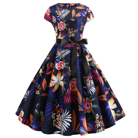 Image of 1950's Bowknot Vintage Cocktail Party Dress - Itopfox