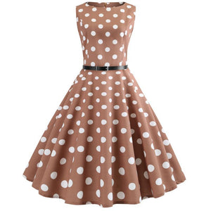 Retro Tea Party Hepburn Dress - Itopfox