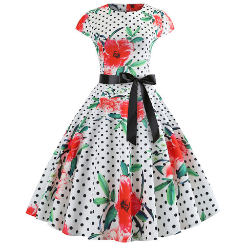 Image of 1950s Rockabilly Cocktail Party Dress - Itopfox