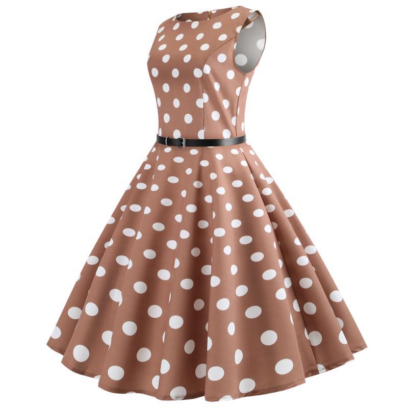 Retro Tea Party Hepburn Dress - Itopfox