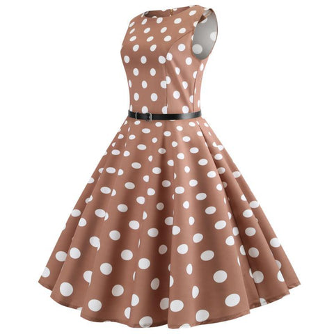 Image of Retro Tea Party Hepburn Dress - Itopfox