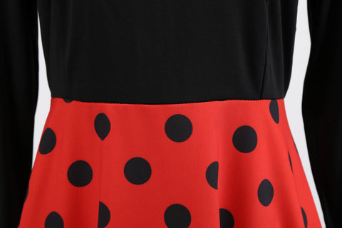 Image of Polka Dots Vintage Dress With Belt - Itopfox
