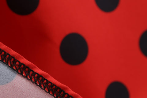 Image of Polka Dots Vintage Dress With Belt - Itopfox