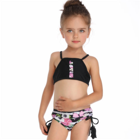 Image of Floral Two Piece Tankini Set - Itopfox