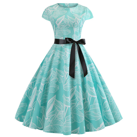 Image of 1950's Bowknot Vintage Cocktail Party Dress - Itopfox