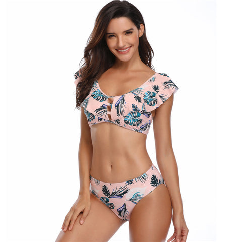 Image of Floral Bandage Tankini Two Piece - Itopfox