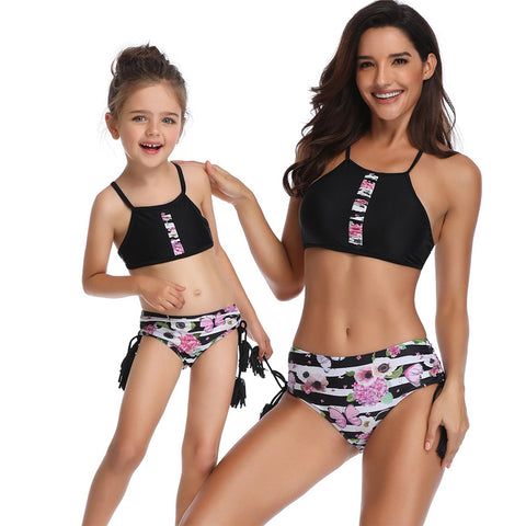 Image of Floral Two Piece Tankini Set - Itopfox