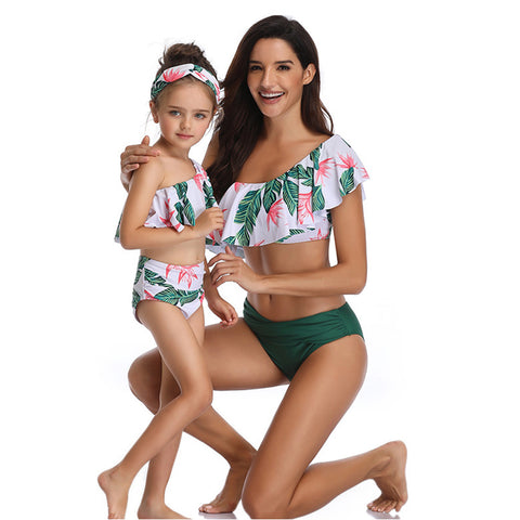Image of Falbala Floral One Shoulder Swimwear - Itopfox