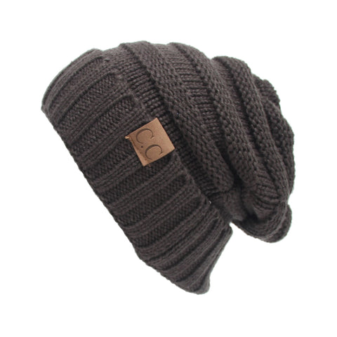 Image of Chunky Knit Beanie Hat (With CC Label) - Itopfox