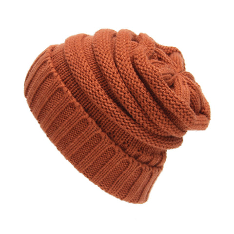 Image of Chunky Slouchy Knit Beanie Hat - Itopfox