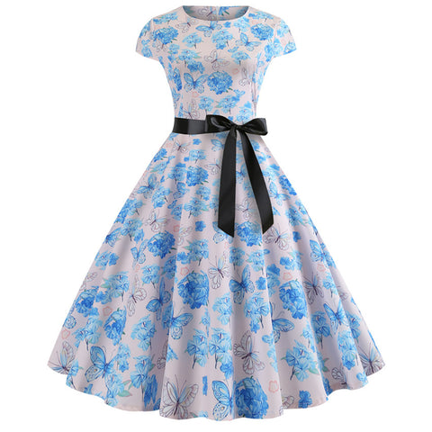 Image of 1950's Bowknot Vintage Cocktail Party Dress - Itopfox