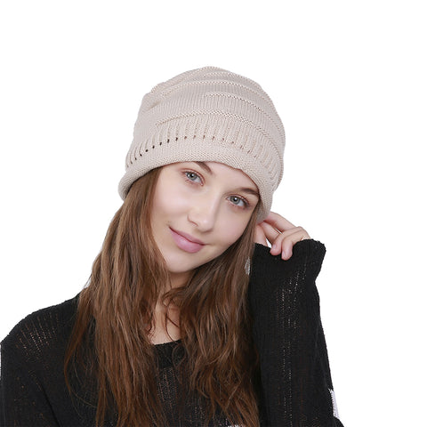 Image of Chunky Knit Skully Beanie Hat - Itopfox