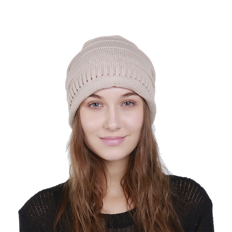 Image of Chunky Knit Skully Beanie Hat - Itopfox