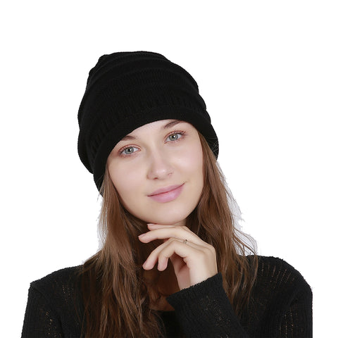 Image of Chunky Knit Skully Beanie Hat - Itopfox