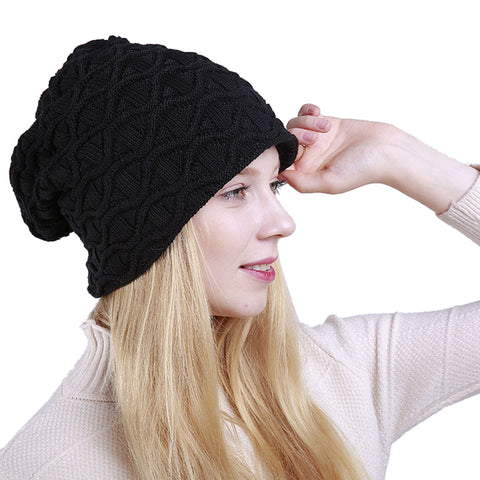 Image of Cable Knit Skullies Cap Beanie - Itopfox