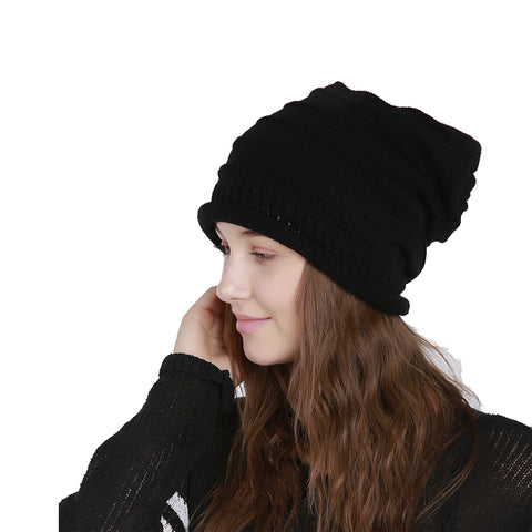 Image of Chunky Knit Skully Beanie Hat - Itopfox