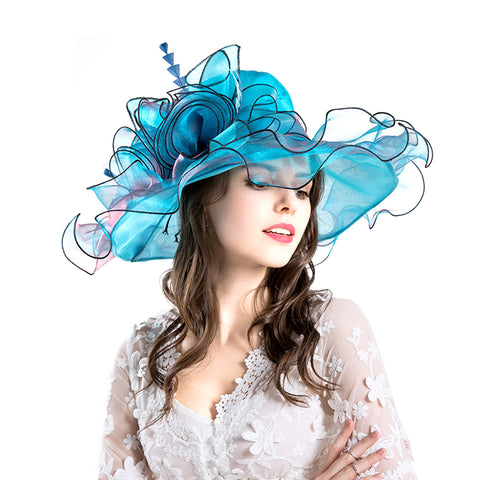 Image of Organza Tea Party Kentucky Derby Hat - Itopfox