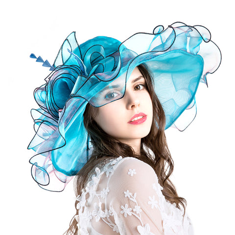 Image of Organza Tea Party Kentucky Derby Hat - Itopfox