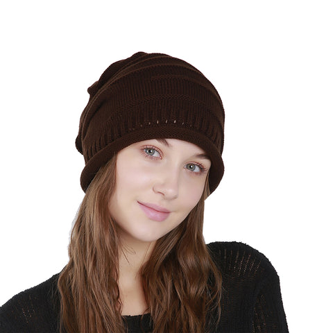 Image of Chunky Knit Skully Beanie Hat - Itopfox
