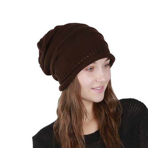 Image of Chunky Knit Skully Beanie Hat - Itopfox