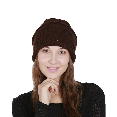 Image of Chunky Knit Skully Beanie Hat - Itopfox