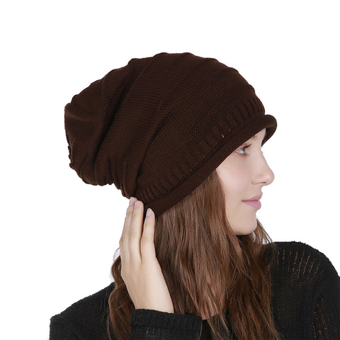 Image of Chunky Knit Skully Beanie Hat - Itopfox
